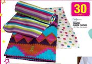 Mainstays Printed Fleece Throws-120x150cm Each
