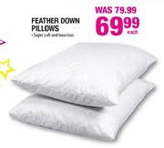 Feather Down Pillows-Each
