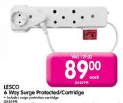 Lesco 6 Way Surge Protected/Cartridge-Each