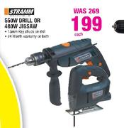Stramm 550W Drill Or 480W Jigsaw-Each