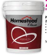 Homestead 5L Acrylic PVA-Each