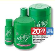 Sof n' Free Relaxer Regular Or Super-450ml & Netutralising Shampoo-60ml Banded Pack