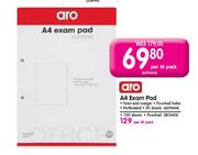 Aro A4 Exam Pad-Per 10 Packs
