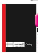 Crawley A4 Hard Cover Counter Book-Per 2 Pack