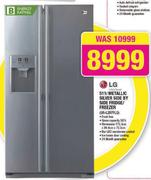 LG 511 L Metallic Silver Side By Side Fridge/Freezer(GR-L207FLQ)-Each