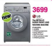 LG 7Kg Metallic Silver Front Load Washing Machine(F1092QDP5)-Each