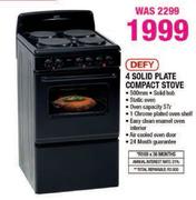 DEFY 4 Solid Plate Compact Stove-Each