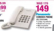 Panasonic Corded Phone (KX-TS500SAW)