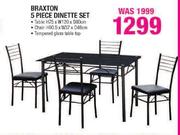 Braxton 5 Piece Dinette Set