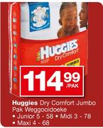 Huggies Dry Comfort Jumbo Pak Weggooidoeke Pack