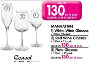 Manhattan White Wine Glasses-12's
