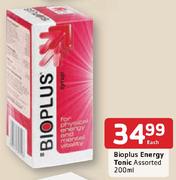 Bioplus Energy Tonic Assorted-200ml Each