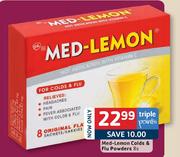 Med-Lemon Colds & Flu Powders-8's