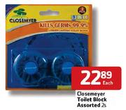 Closemeyer Toilet Block Assorted-2's Each