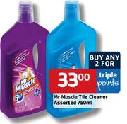 Mr Muscle Tile Cleaner Assorted-750ml Each