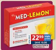 Med-Lemon-Colds & Flu Powders-8's