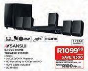Sansui 5.1 DVD Home Theatre System(HTB1003)