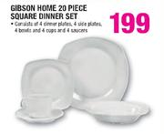 Gibson Home 20 Piece Square Dinner Set