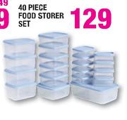 40 Piece Food Storer Set