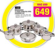 Always Home Renaissance 12 Piece Stainless Steel Cookware Set