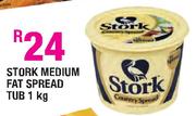 Stork Medium Fat Spread Tub - 1Kg Each