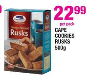 Cape Cookies Rusks-500g Per Pack