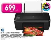 HP 3-In-1 Colour Inkjet Printer-Each