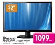 AOC 20" LED Monitor-Each