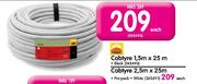 Cabtyre 1.5mx25m Black Each