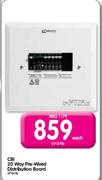 CBI 20 Way Pre-Wired Distribution Board Each