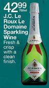 J.C.Le Roux Le Domaine Sparking Wine-750ml