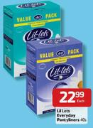 LilLets Everyday Pantyliners - 40's Each