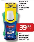 Plax Mouthwash Value Pack-500ml+250ml Each