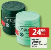 Ingrams Camphor  Cream-500ml Each