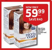Nice & Easy Hair Colour Assorted(Excludes Foam)-60ml Each
