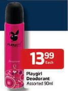 Playgirl Deodrant Assorted-90ml Each