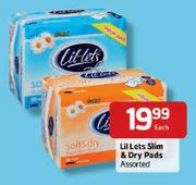 Lil Lets Slim & Dry Pads Assorted-Each