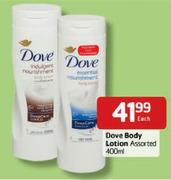 Dove Body Lotion Assorted-400ml Each
