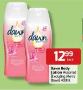 Dawn Body Lotion Assorted(Excluding men's Dawn)-400ml Each