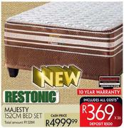Restonic Majesty 152cm Bed Set