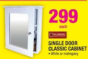 Single Door Classic Cabinet-Each