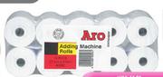 Aro Adding Rolls(44mm(l) x 76m(l)-Per 10 Pack