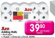 Aro Adding Rolls(57mm(l) x 57m(l)-Per 10 Pack