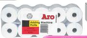 Aro Adding Rolls(76mm(l) x 76m(l)-Per 10 Pack