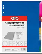 Aro Polypropylene File Dividers-1-31 Each