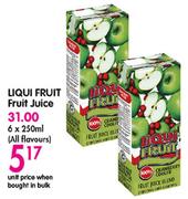 Liqui Fruit Fruit Juice-6 x 250ml