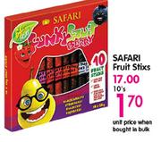Safari Fruit Stixs-10's