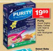 Cereal for babies at night deals