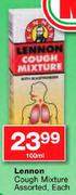Lennon Cough Mixture-100ml Each