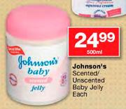 Johnson's Scented/Unscented Baby Jelly-500ml Each